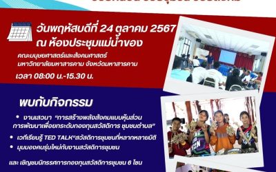 สมัชชาสวัสดิการ​ชุมชน​จังหวัด​มหาสารคาม​ ครบรอบ​20 ปี